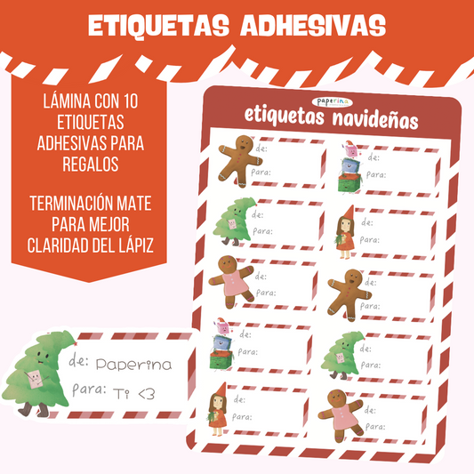 Etiquetas Adhesivas - Navidad